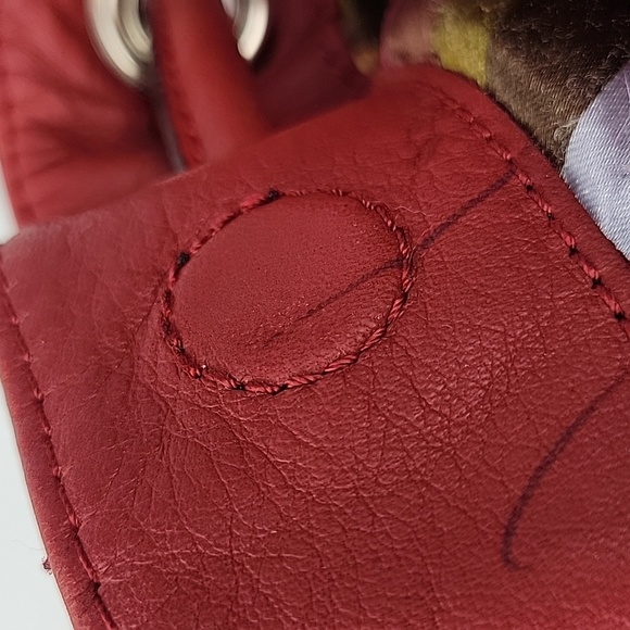 Tignanello Leather Bucket Bag Scarlett Red - Picture 13 of 16